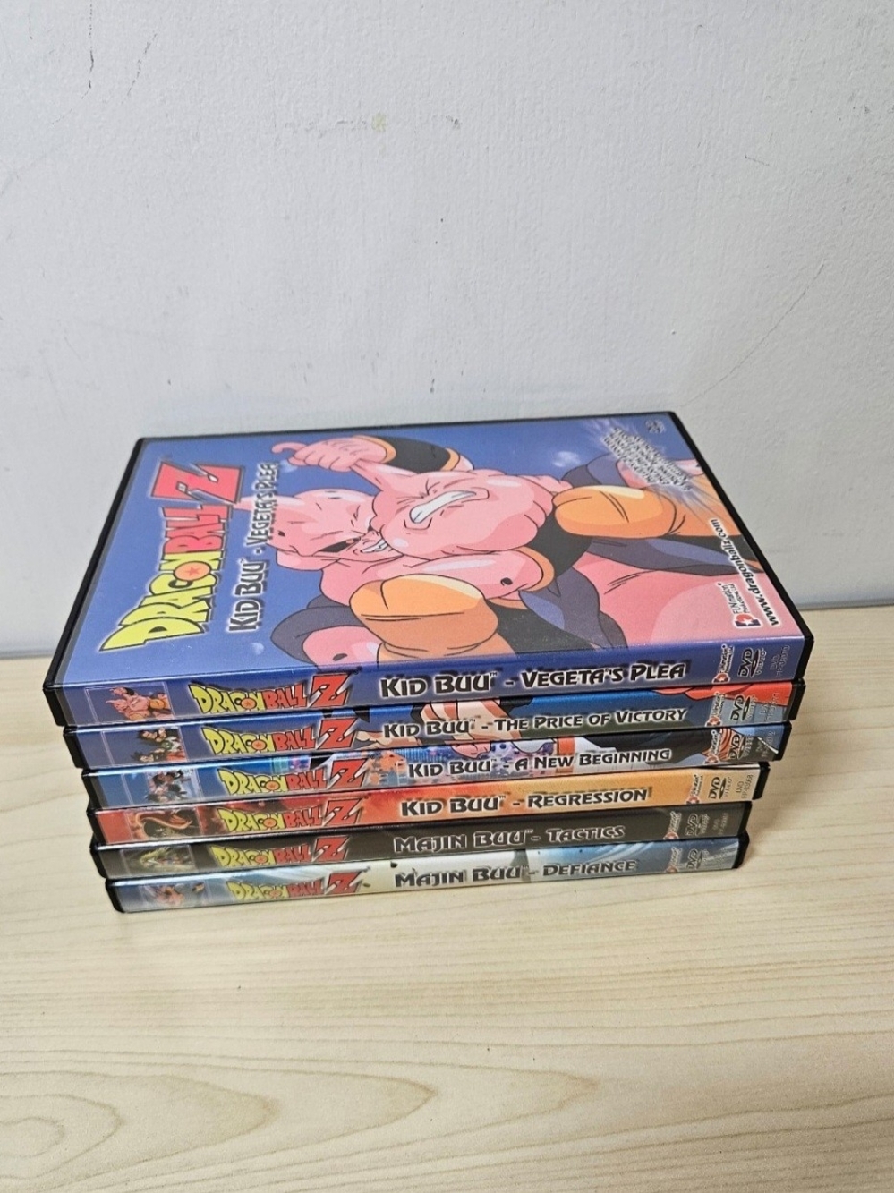 Dragon Ball Z DVD Lot Of 6 Kid Buu (4) & Majin Buu (2) FUNimation Anime DVD
